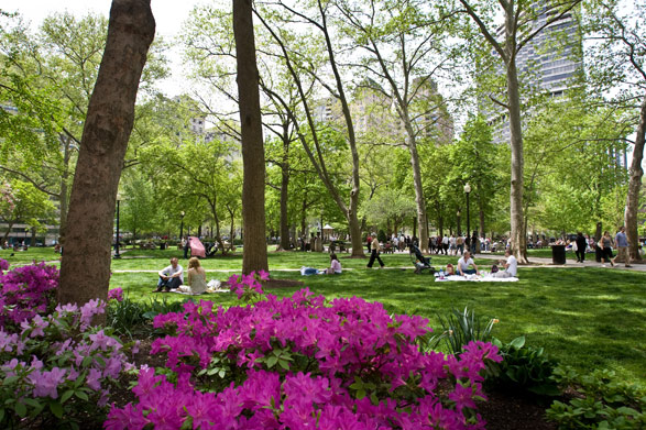 Rittenhouse Square in spring